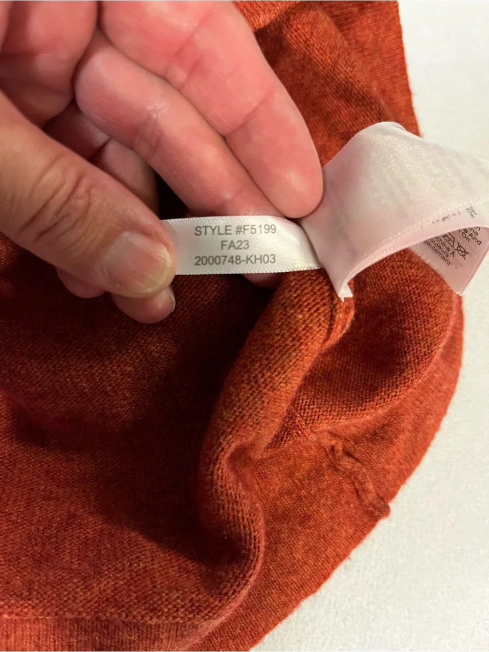 J.Crew Factory Teddie Sweater Women M Rust Merino Wool Blend Crew Neck Fitted
